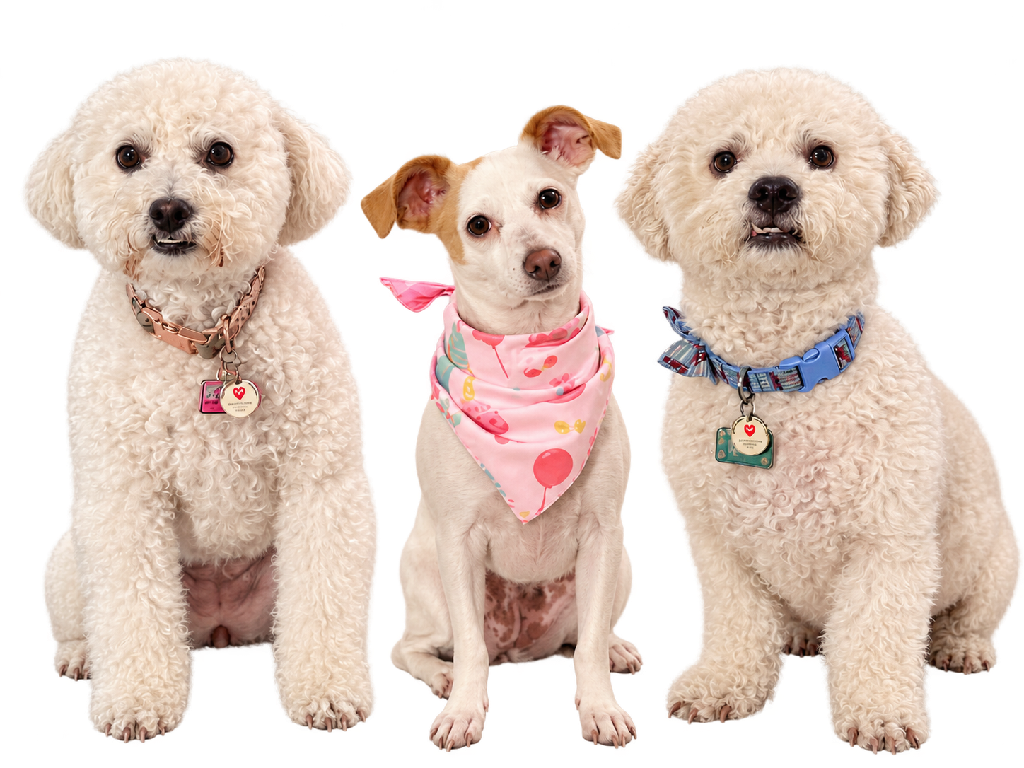 The three Abbylu family dogs together